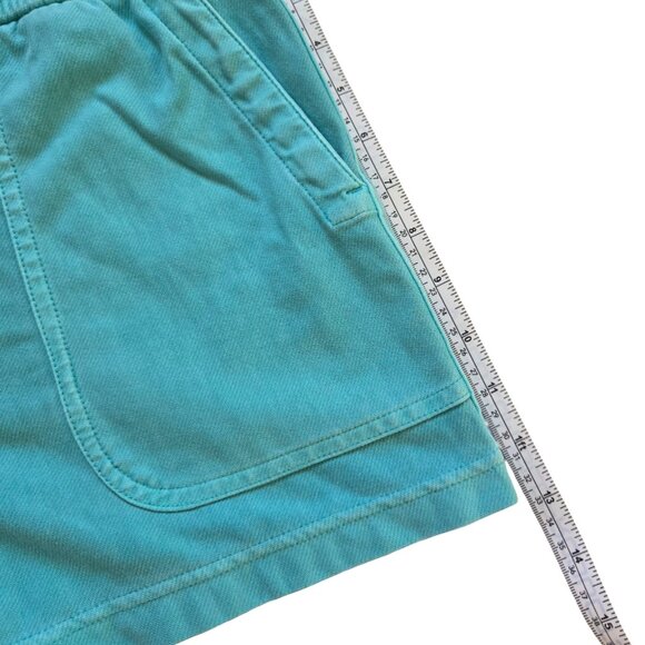 Athleta Shorts Womens Med Aqua Blue Drawstring Shorts Athleisure Loungewear - Picture 8 of 12